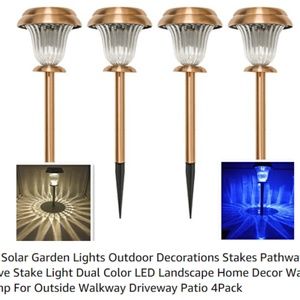 Copper Colored Dual Color Solar Lights